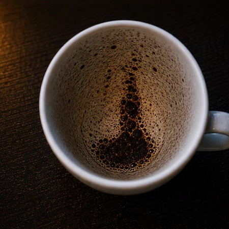 SHOE coffee grounds symbol photo variation 3