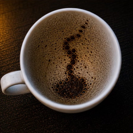 SNAKE coffee grounds symbol photo variation 2