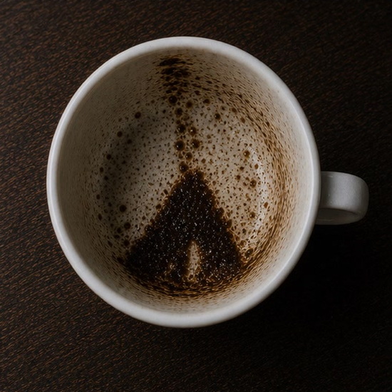 TENT coffee grounds symbol photo variation 2
