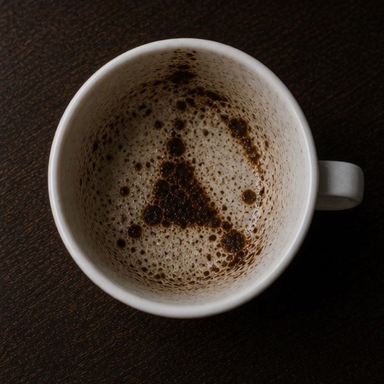 TRIANGLE coffee grounds symbol photo variation 3