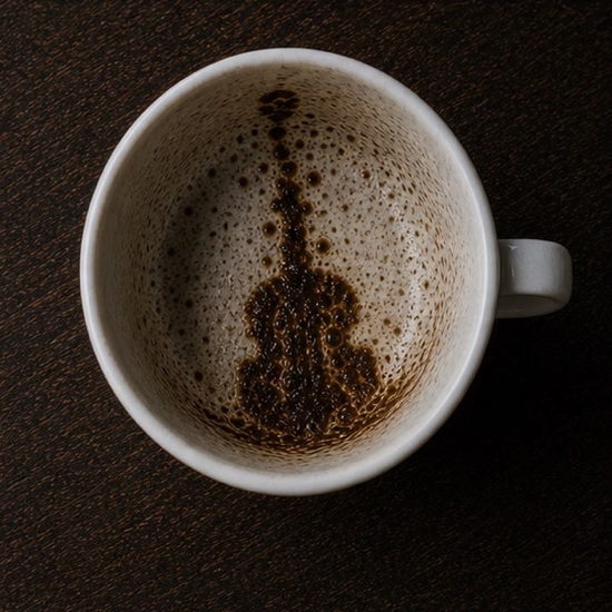 VIOLIN coffee grounds symbol photo variation 2