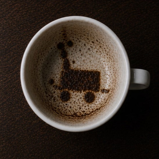 WAGON coffee grounds symbol photo variation 2