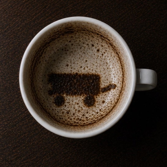 WAGON coffee cup symbol photo and tasseography meaning