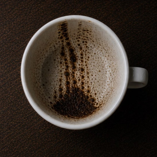 WATERFALL coffee grounds symbol photo variation 2