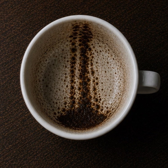 WATERFALL coffee cup symbol photo and tasseography meaning
