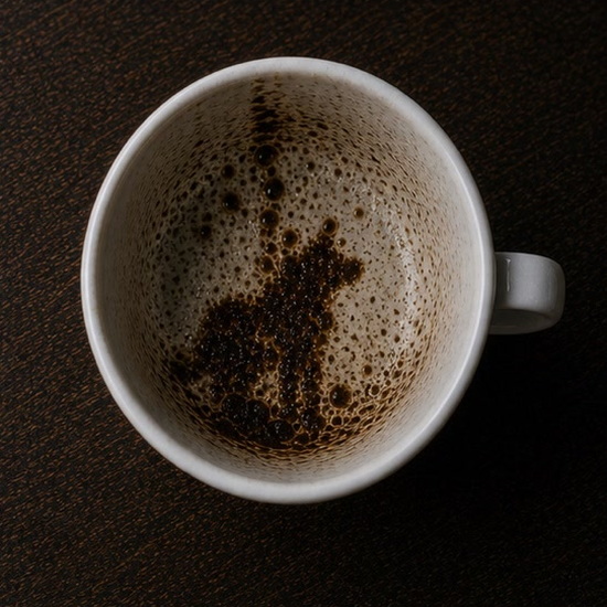 WOLF coffee grounds symbol photo variation 2
