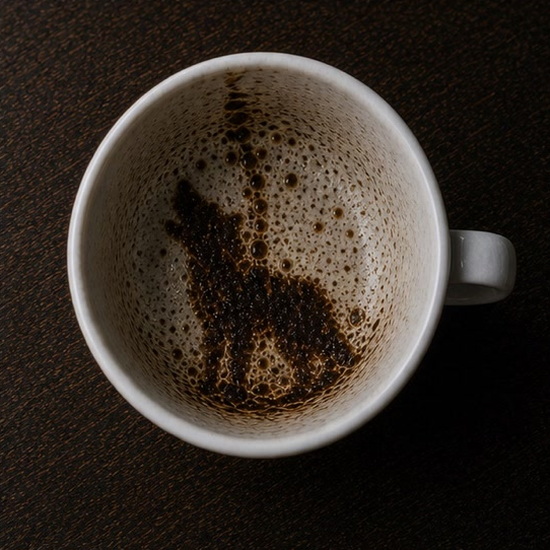 WOLF coffee grounds symbol photo variation 3