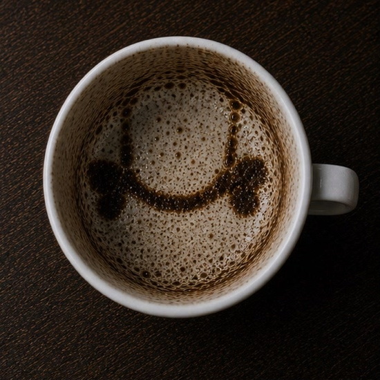YOKE coffee cup symbol photo and tasseography meaning