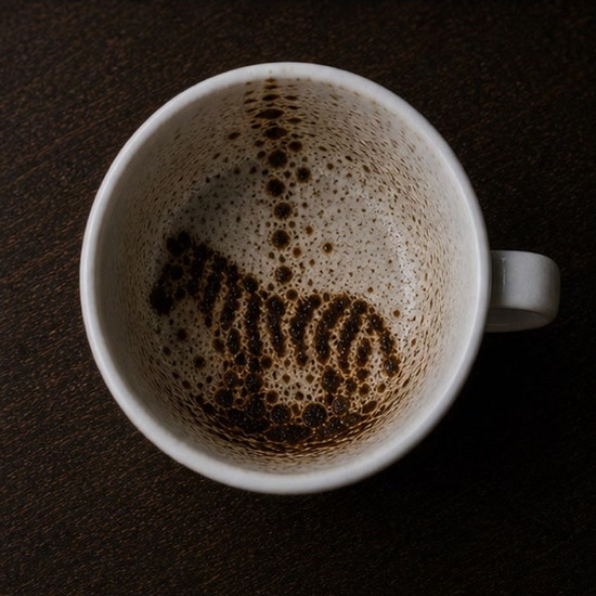 ZEBRA coffee grounds symbol photo variation 2
